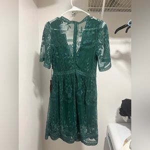 Green Boho Dress